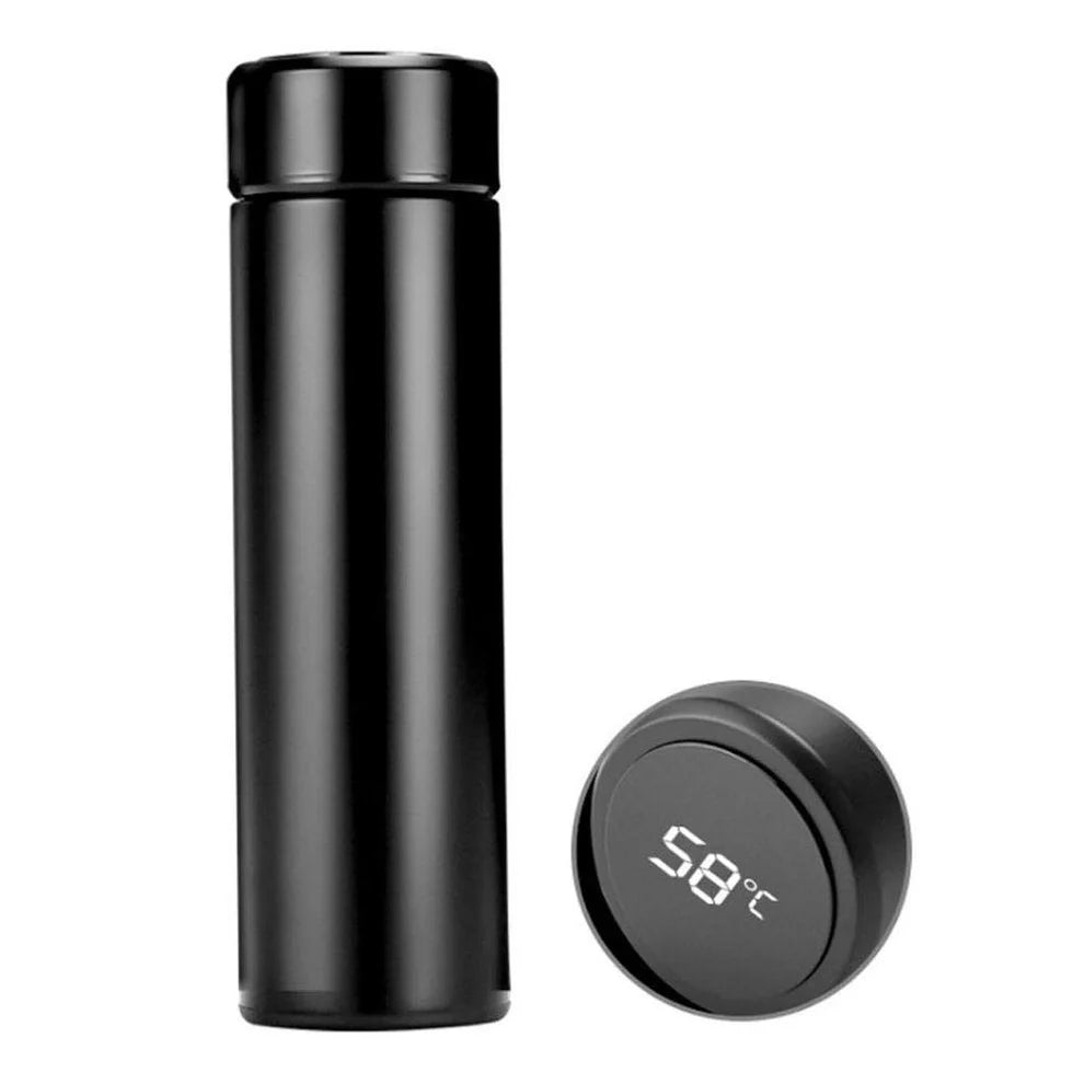 smart vacuum insulated water bottle - led temperature display