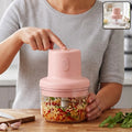 USB Rechargeable mini garlic chopper 100ml Dual blade