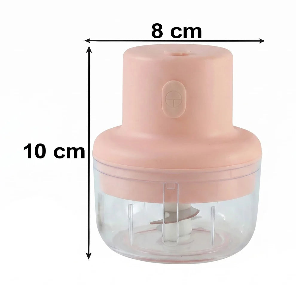 USB Rechargeable mini garlic chopper 100ml Dual blade