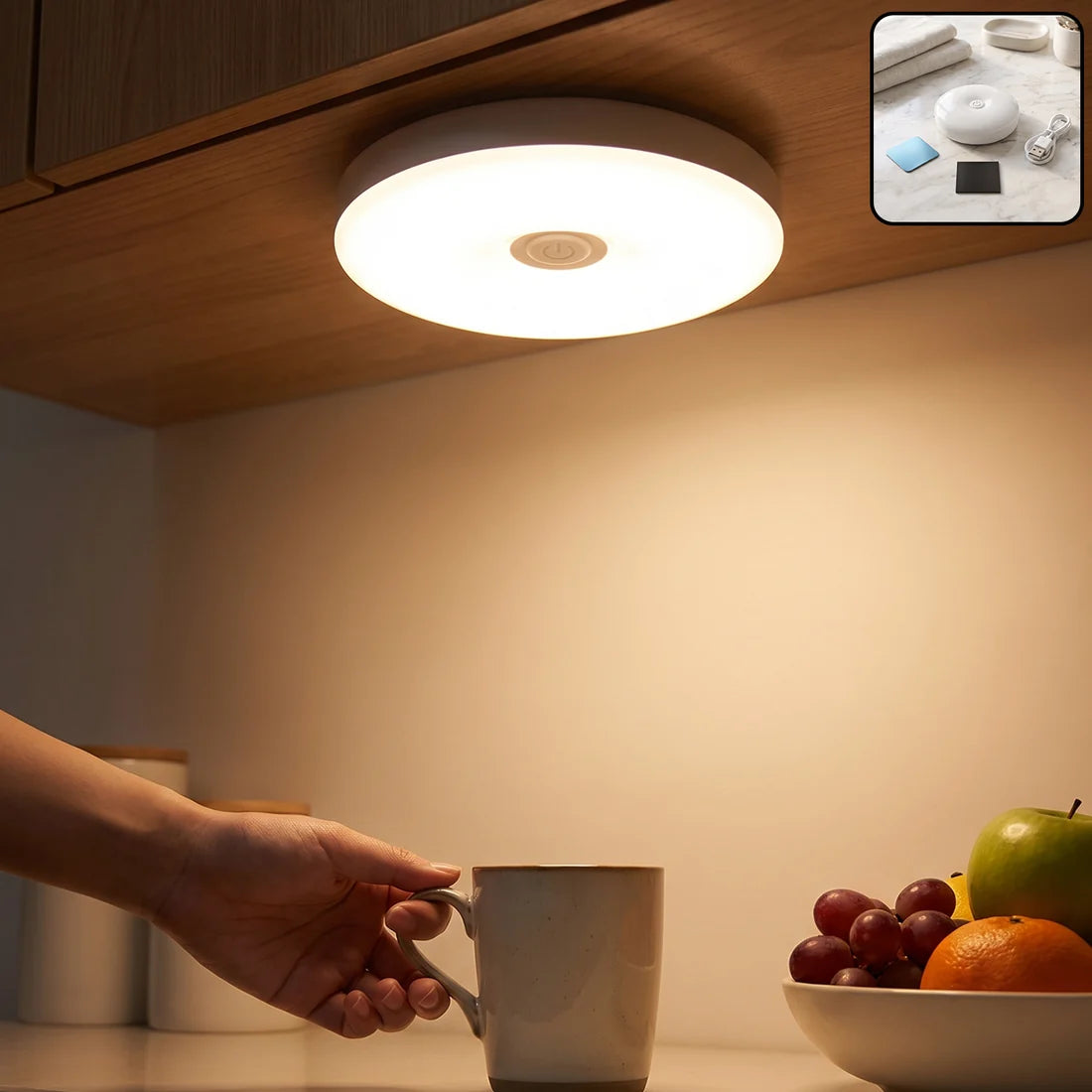 USB Rechargeable Magnetic Motion Sensor LED Light